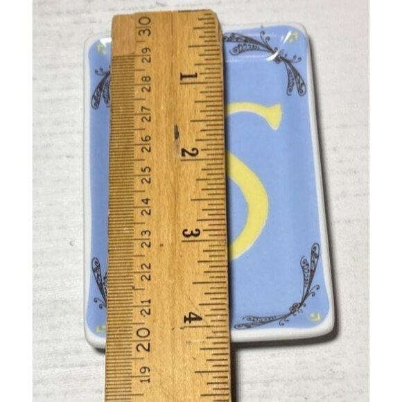 Rosanna Alphabet Studio Monogram "S" Small Tray With Original Box - Picture 8 of 10